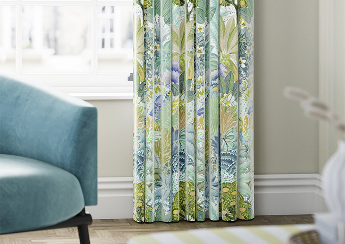 Kolkata Velvet, Spring Mist - Made to Measure Curtain - Image 5